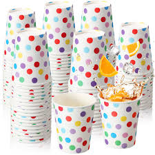 Rainbow Polka Dots- Cups 8ct