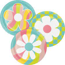 Dessert Plates 8ct - Flower Power