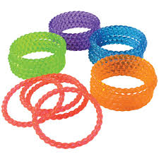 Crystal Plastic Bangle Bracelets 24pc