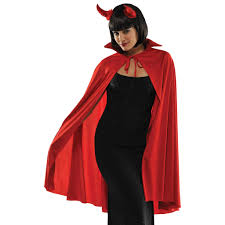 Mid Length Collared Cape - Red