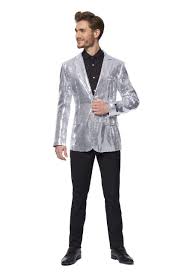 Silver Sequin Suit Jacket