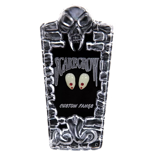 Scarecrow - Blood Drops Small Bling Deluxe Fangs