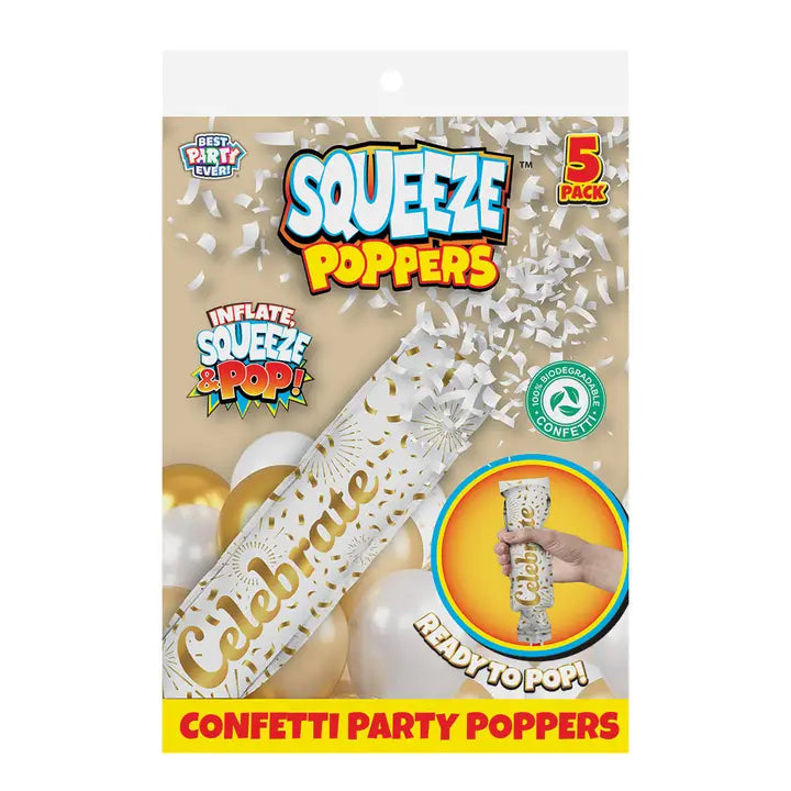Confetti Squeeze Popper 5ct