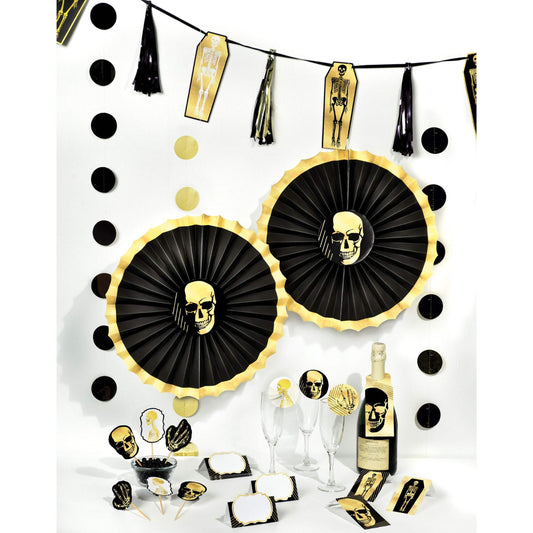 Glam Boneyard Skull Bar Decorating Kit