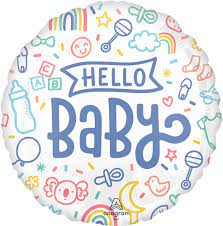 18" Mylar - Hello Baby