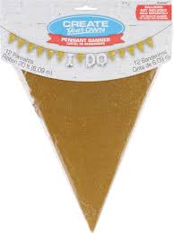 Pennant Banner - Gold