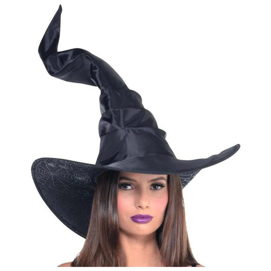 Black Curved Witch Hat