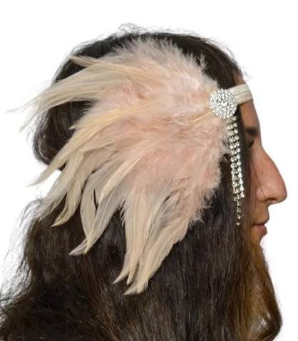 Dusty Pink Flapper Headband