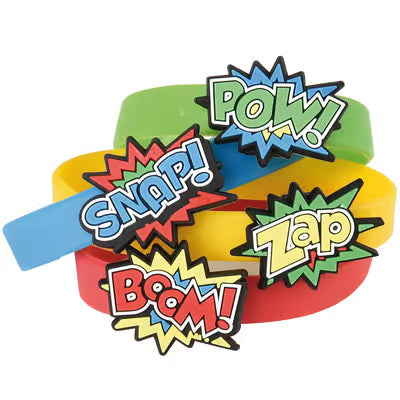 Superhero Rubber Bracelets