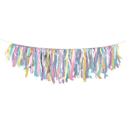 Tissue Fringe Garland - Pastel