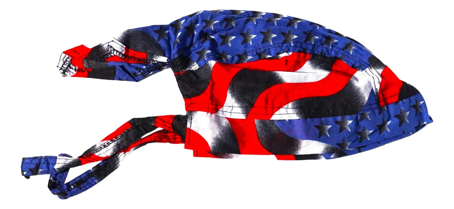 Bandana - Black Fade/American Flag