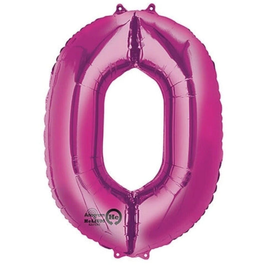 Hot Pink 34" Letter Mylar - O