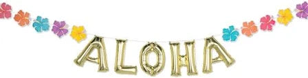 Summer Aloha Air-Filled Balloon Banner