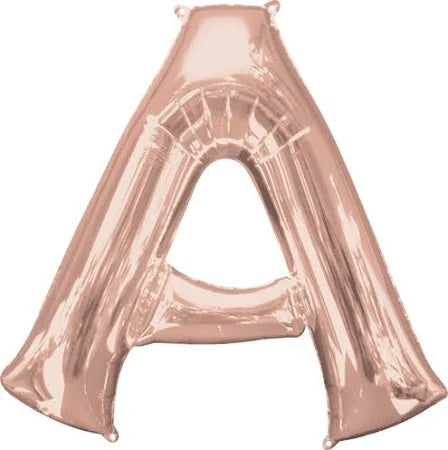 34" Rose Gold Letter - A