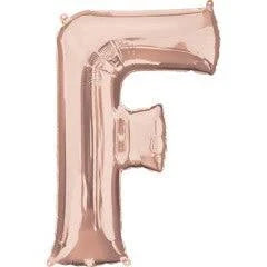 37" Rose Gold Letter - F