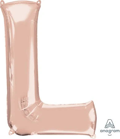 37" Rose Gold Letter - L