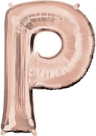 37" Rose Gold Letter - P