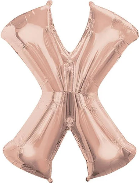 37" Rose Gold Letter - X