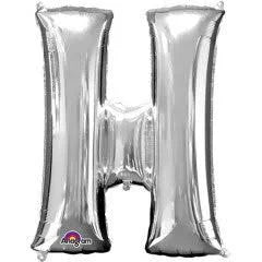 37" Silver Letter - H