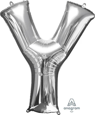 37" Silver Letter - Y