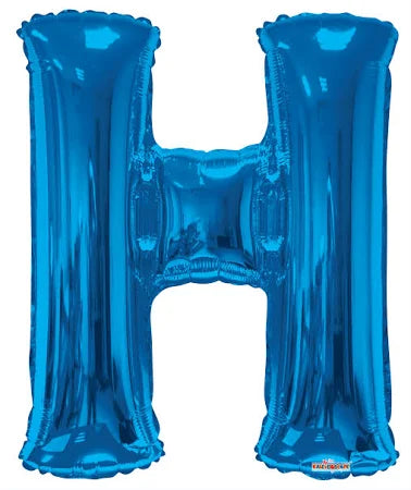 37" Blue Letter - H