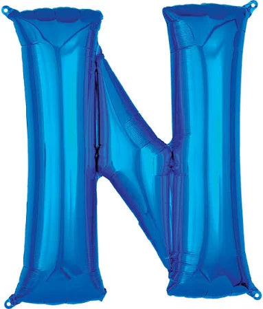 37" Blue Letter - N