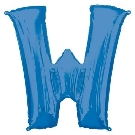 37" Blue Letter - W