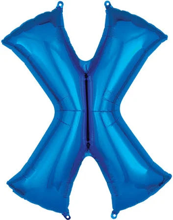 37" Blue Letter - X