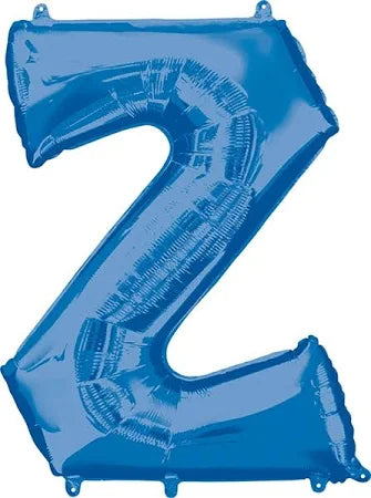 34" Blue Letter - Z