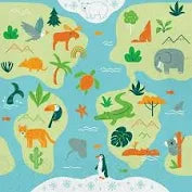 World Adventure - Lunch Napkins 16ct