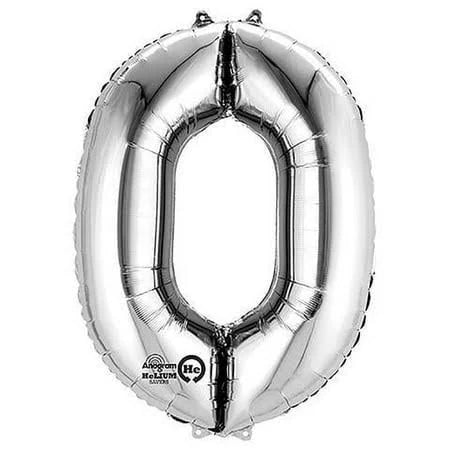 34" Silver Number - 0