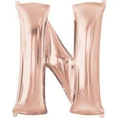 34" Rose Gold Letter - N