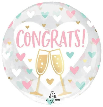 18"Transparent Mylar - Congrats