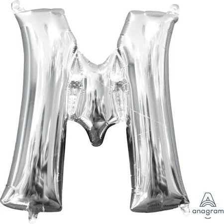 34" Silver Letter - M
