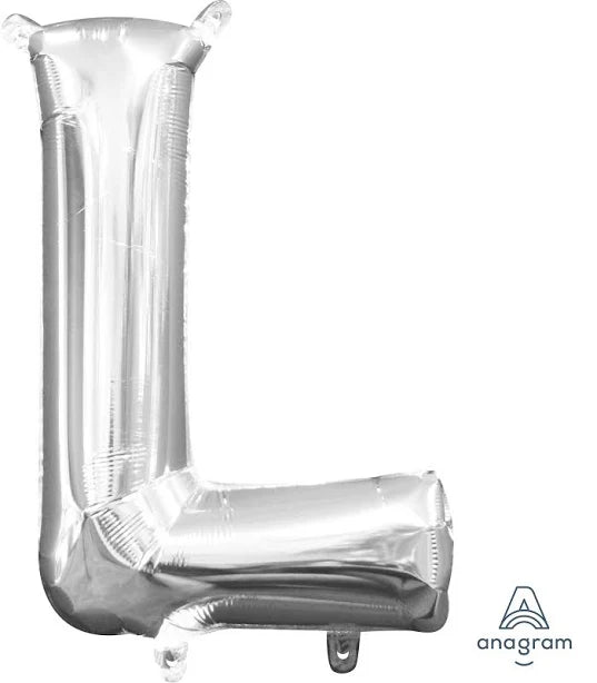 34" Silver Letter - L