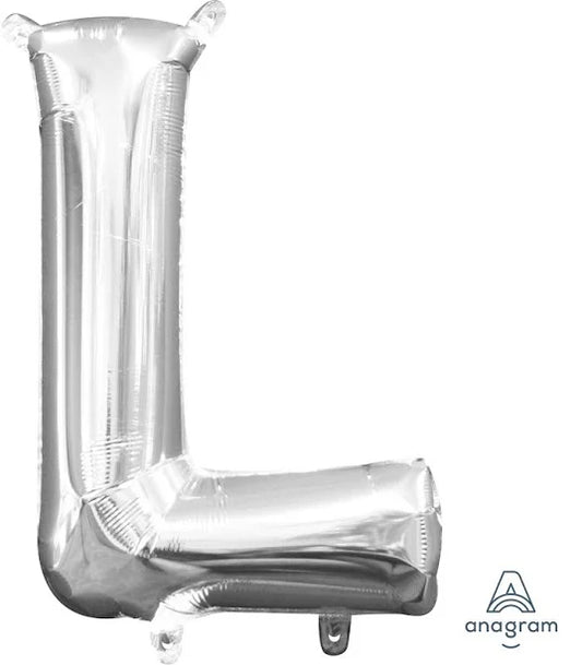 34" Silver Letter - L
