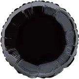 18" Round Mylar - Black