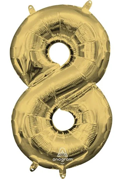 34" Gold Number - 8
