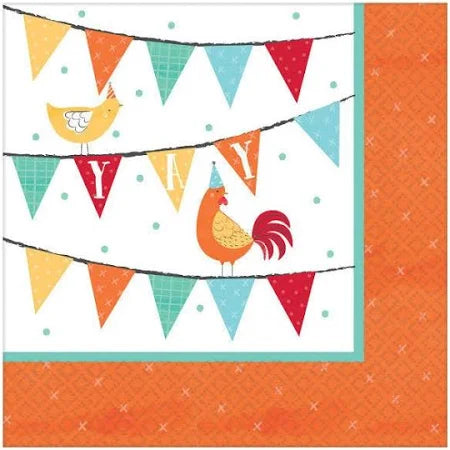 Farm Beverage Napkins 36ct -clearance
