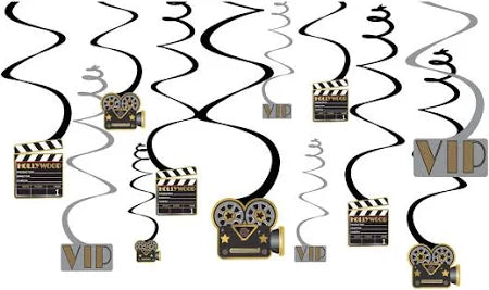 Awards Night - Swirl Decoration 12pc