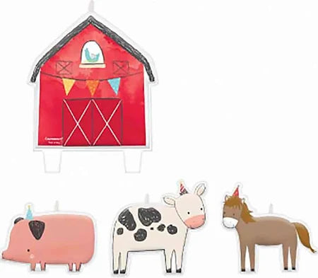 Farm Animals Candle Set 4pcs