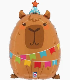 23" Supershape Mylar - Party Capybara