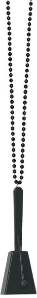 Plastic Clacker Necklace - Black