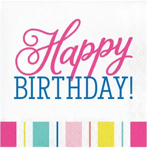 Birthday Brights - Lunch Napkins 16ct