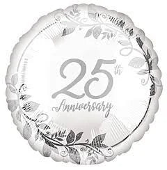 18" Mylar - 25th Silver Anniversary