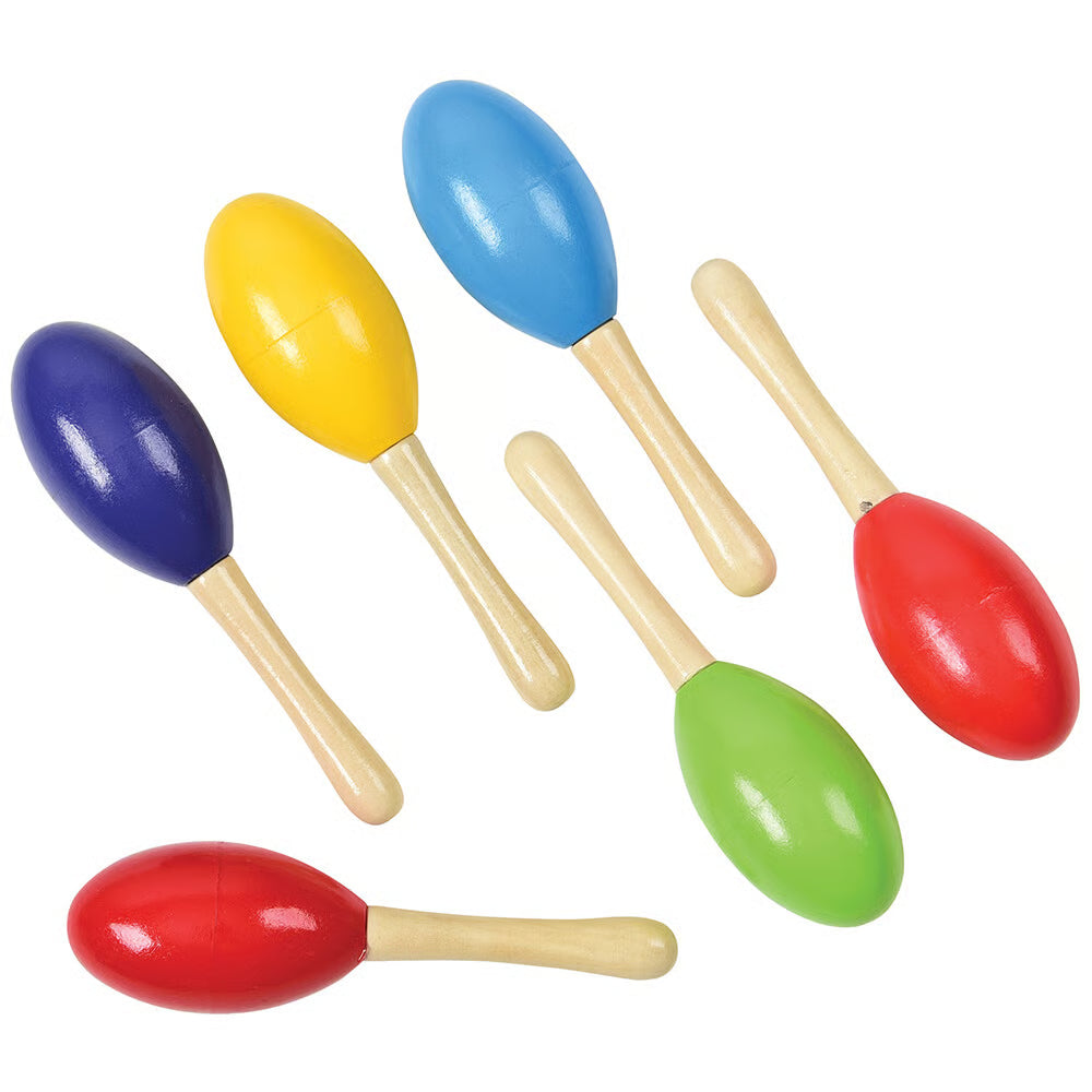 Mini Wooden Maracas 12ct