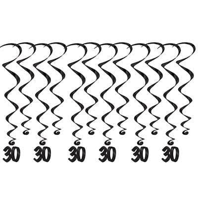 "30" Whirls 5ct - Black