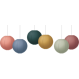 8" Hanging Paper Lanterns 6ct