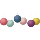 8" Hanging Paper Lanterns 6ct