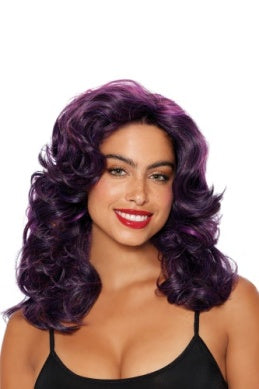 70's Volume Wig - Purple